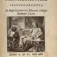 Miniature de Thèses et exercices publics, 16e-18e siècles