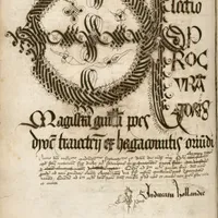 Miniature de Conclusions de la nation d’Angleterre, devenue vers 1437, nation d’Allemagne