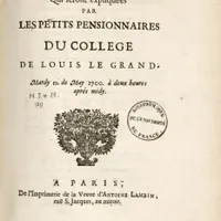 Miniature de L’enseignement dans les collèges parisiens, 17e-18e siècles