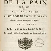 Miniature de Théâtre et danse dans les collèges parisiens 17e-18e siècles