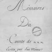 Miniature de Papiers du comte de Caylus