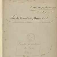 Miniature de Thèses de la faculté de théologie, 19e siècle