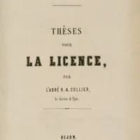 Miniature de Thèses de la faculté de théologie, 19e siècle