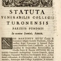Miniature de Statuts et fondations des collèges parisiens