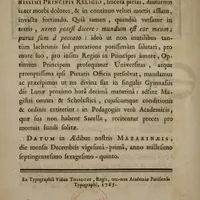 Miniature de Mandements des recteurs