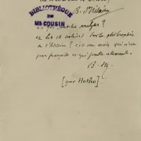 Miniature de Papiers Victor Cousin