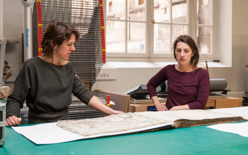 Vue générale de l'atelier de restauration