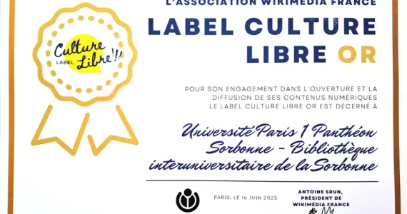 Label Wikipedia culture libre or