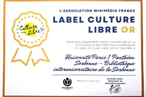Label Wikipedia culture libre or