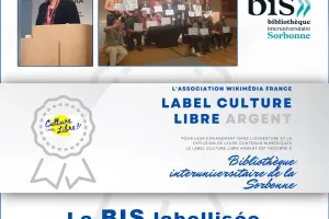 Label Wikipedia culture libre argent