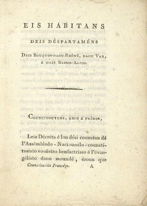 La Constitution française traduite, p.1