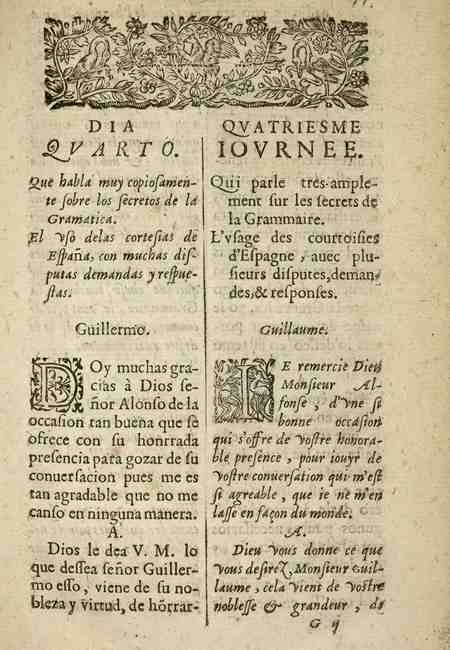 Début de la Quatrième Journée du Miroir général