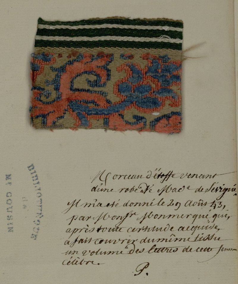 Fragment d'une robe de Mme de Sévigné