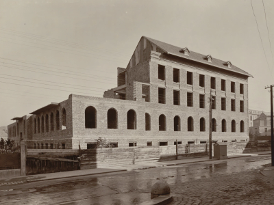 L'Institut de Physiologie en construction