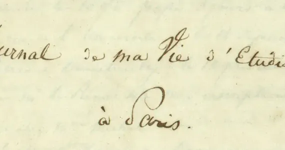 Page de garde du journal intime d'Émilien Montet-Noganets