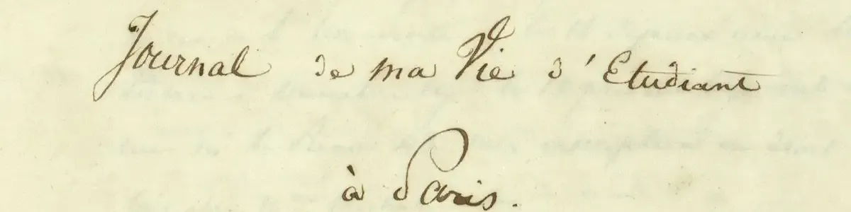 Page de garde du journal intime d'Émilien Montet-Noganets