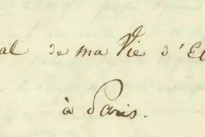 Page de garde du journal intime d'Émilien Montet-Noganets