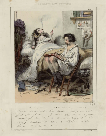 La boîte aux lettres (1837-1838) de Paul Gavarni