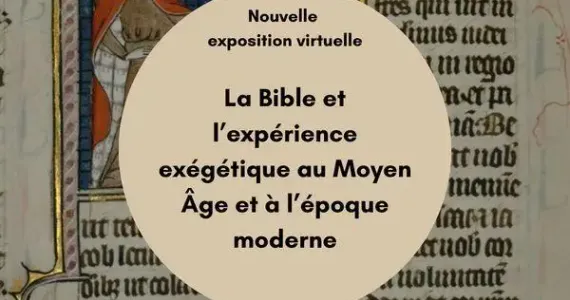 Manuscrit médiéval illustrant l'exposition sur la Bible et l'expérience exégétique