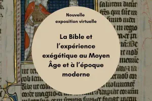 Manuscrit médiéval illustrant l'exposition sur la Bible et l'expérience exégétique
