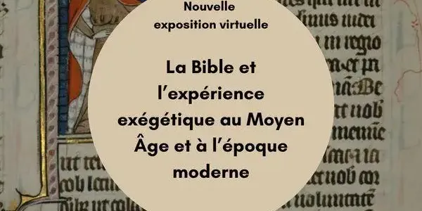 Manuscrit médiéval illustrant l'exposition sur la Bible et l'expérience exégétique