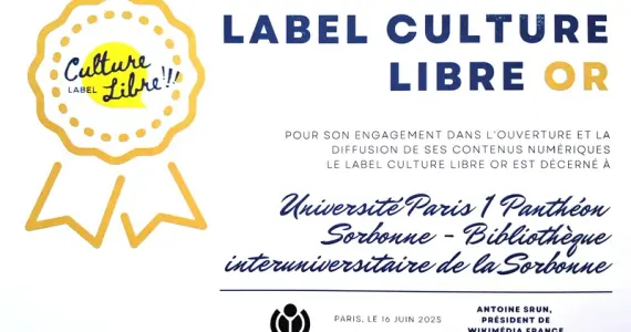 Label Wikipedia culture libre or