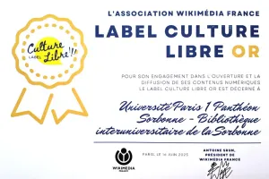 Label Wikipedia culture libre or