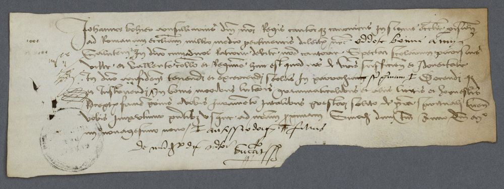 Lettre de provision confirmant le droit d'enseigner en faveur d'Oddete Bonne Amys