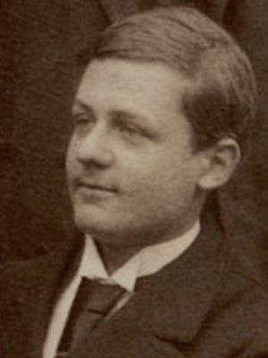 Emmanuel de Martonne à 19 ans, détail de la photographie des « Conscrits » (étudiants de première année) de lettres à l'ENS, 1892