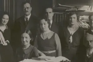 Le personnel de la bibliothèque de la Sorbonne dans les années 1930
