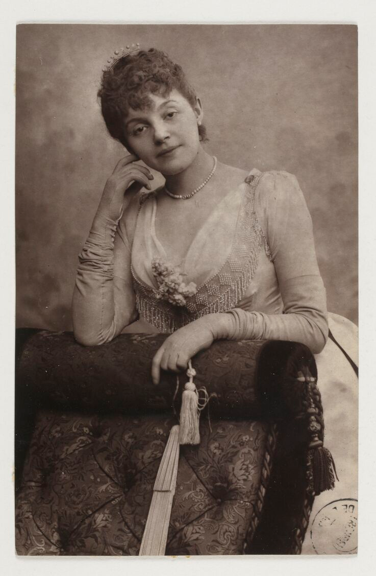 L'actrice Réjane, amie de Marie Arconati-Visconti