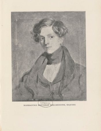 Portrait peint d’un jeune homme en buste aux cheveux courts et ondulés. Il est vêtu à la mode des années 1820 et porte une veste, un gilet et une chemise. Une étoffe entoure son cou. Il regarde le spectateur avec un air flegmatique teinté de mélancolie.