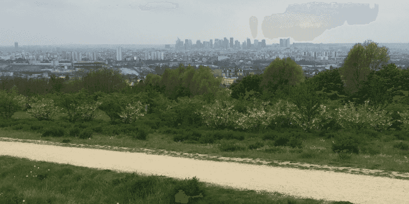 Le panorama parisien depuis la butte d'Orgemont
