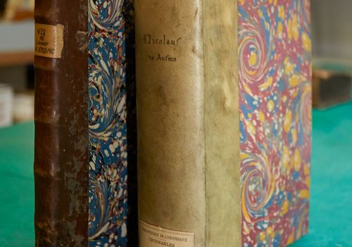 Reliures de bibliothèque ancien modèle