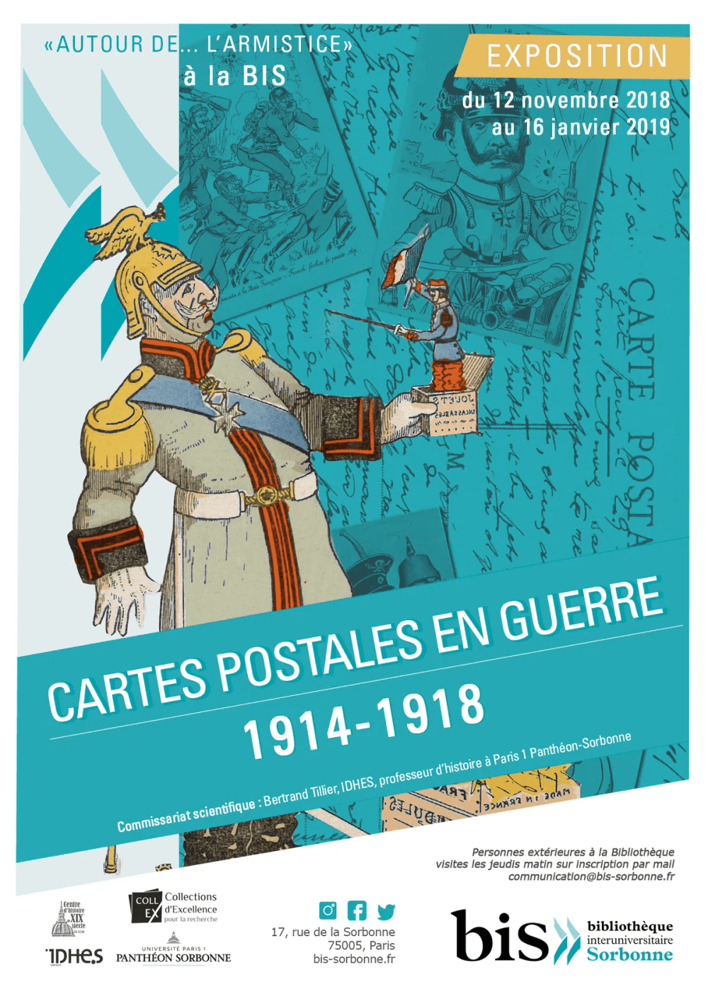 Affiche de l'exposition physique.