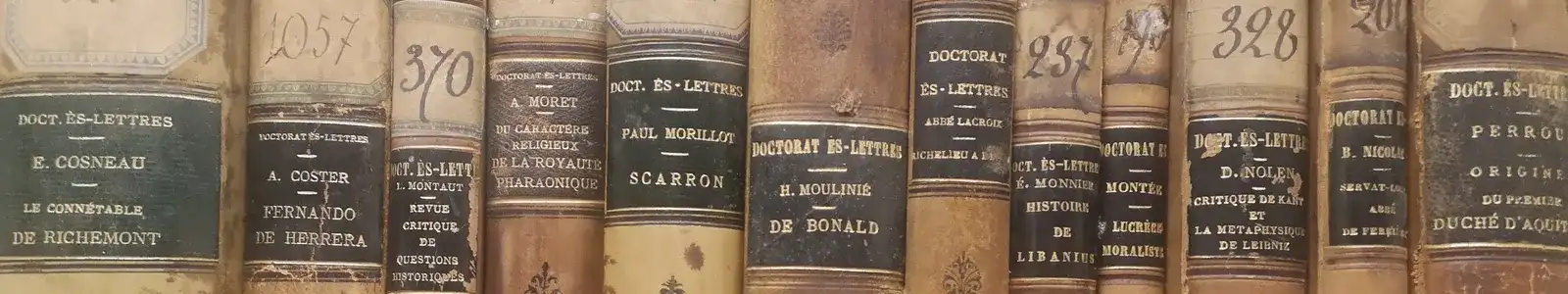 Portrait of a 19th-century scholar in his library