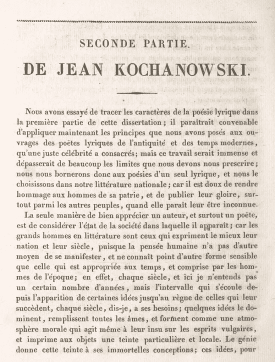 Page d'une thèse présentant un texte imprimé.