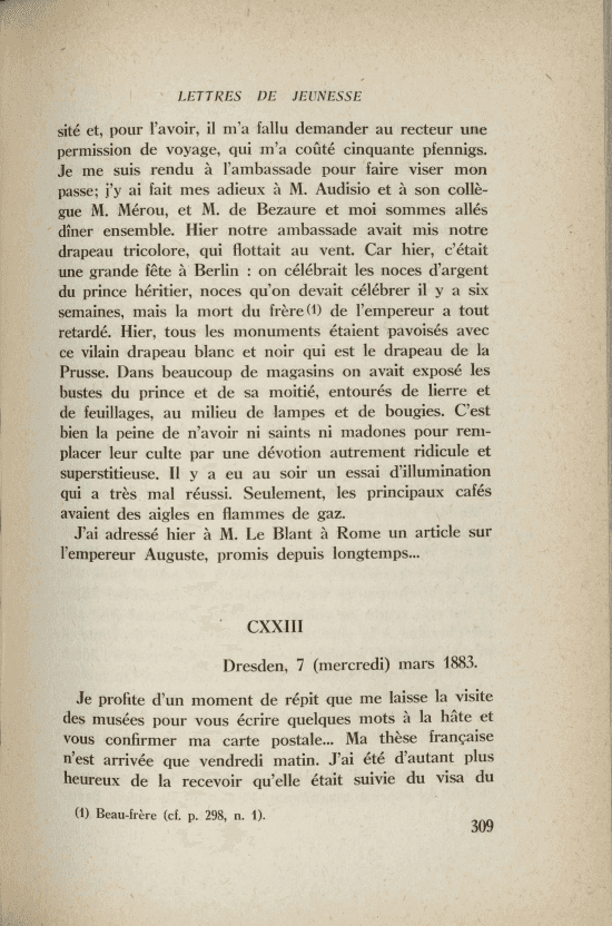 Page 309 du livre présentant du texte imprimé.