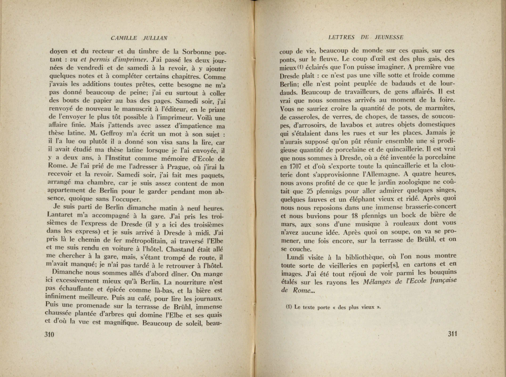 Pages 310 and 311 of the book showing printed text.