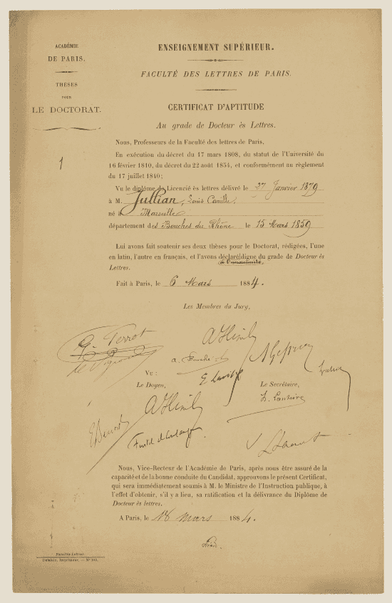 Formulaire imprimé, complété avec des mentions manuscrites.