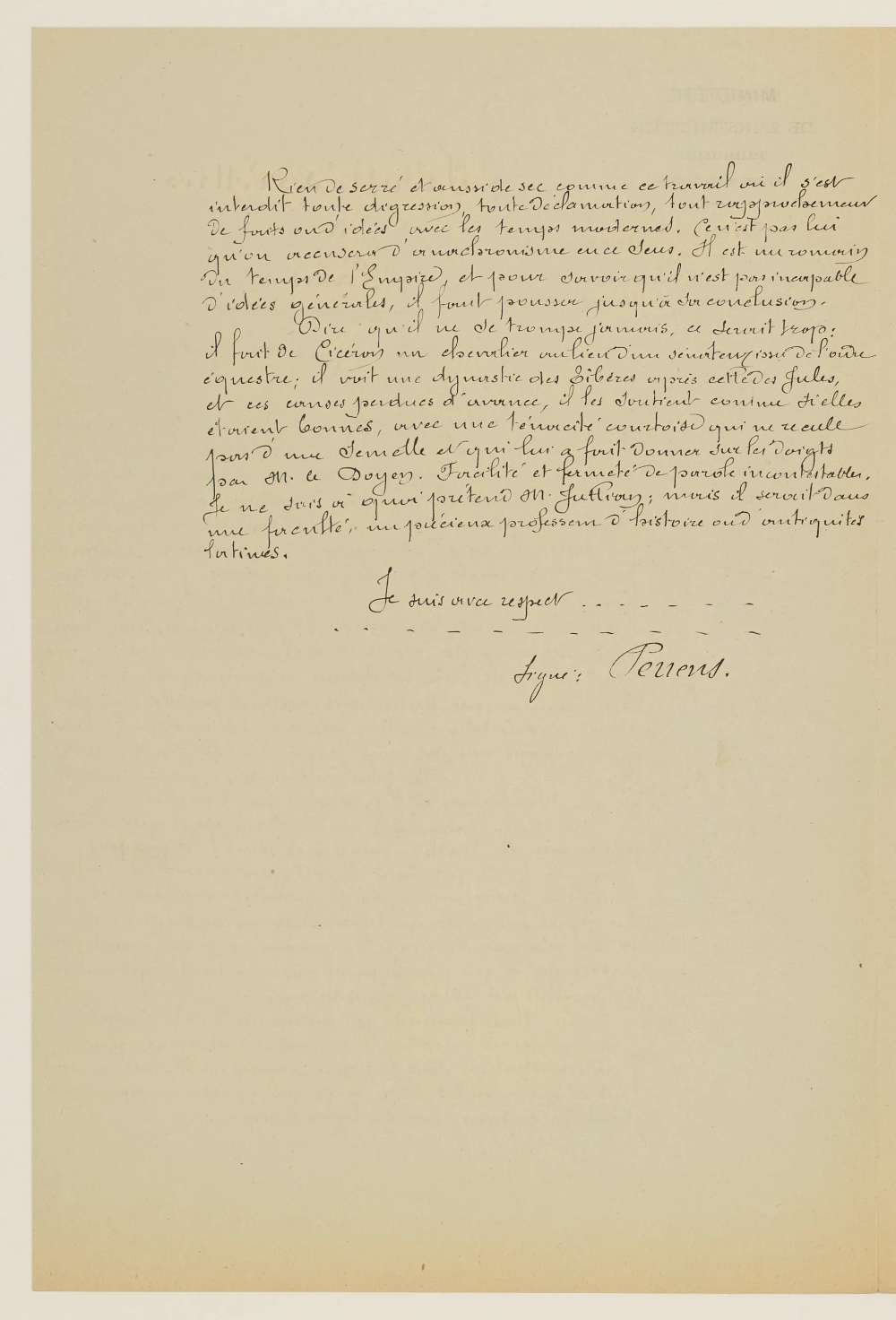 Handwritten letter, part 2.